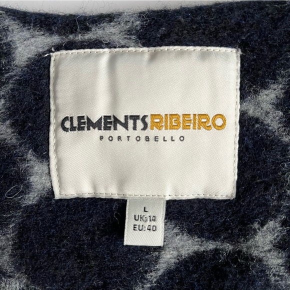 Clements Ribeiro Wool blend snap front jacket size L - Picture 10 of 11